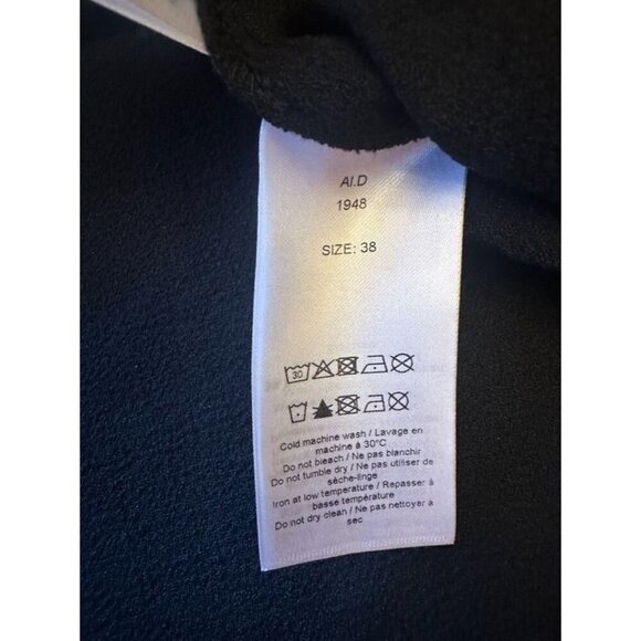 Ganni Black Wide Leg Elastic Wasit Black Pants Polyester Crepe Size 38 (US 6) - Picture 8 of 8